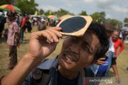 FOTO - Momen Langka Gerhana Matahari Cincin di Siak
