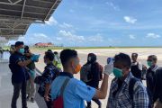 Pindai suhu tubuh di Bandara Ranai, Natuna