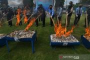 Pemusnahan hasil penindakan Bea Cukai