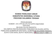 Perekrutan KPPS se Morowali Utara