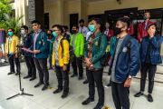 Mahasiswa tuntut pembebasan empat rekannya