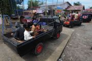 TPS di tempat pengungsian sementara Gunung Merapi