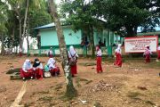 Hari pertama sekolah di pulau penyangga Batam