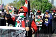 Aksi Palestina dengan ptotokol kesehatan