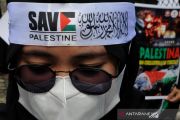 Aksi Palestina dengan ptotokol kesehatan