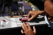 Diorama stasiun kereta api