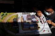 Diorama stasiun kereta api