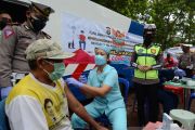 Mobil vaksinasi COVID-19 keliling Sat Lantas Polresta Bandarlampung