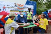 Mobil vaksinasi COVID-19 keliling Sat Lantas Polresta Bandar