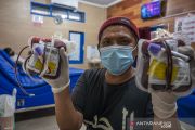 Donor Darah Peringati HUT Ke-76 PMI di Palu