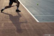Latihan Atlet Tenis Lapangan Sumatera Selatan