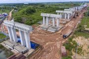 Progres Pembangunan Jalan Tol Palembang-Betung