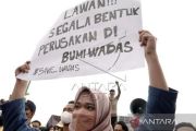 Demo Tolak Tambang Andesit Wadas