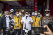 KSP Moeldoko Tinjau Arus Mudik Tol Bakauheni-Palembang