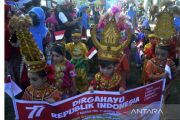Karnaval anak peringatan HUT ke-77 Kemerdekaan RI di Gowa