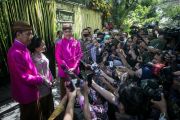 Jumpa pers Presiden usai prosesi siraman calon pengantin