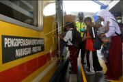 Tarif gratis selama pengoperasian terbatas kereta api di Sulsel