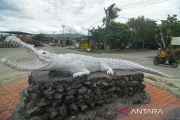 Patung Peringatan Ada Buaya di Teluk Palu