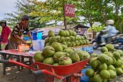 Permintaan Kelapa Muda Meningkat Saat Ramadhan Di Padang
