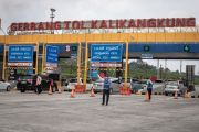 Persiapan pemberlakuan satu arah di Gerbang Tol Kalikangkung