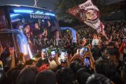 Suporter Indonesia sambut kedatangan Timnas U-22 Olahraga