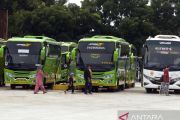 Arus mudik Lebaran di Terminal Rajabasa