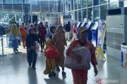 Pemudik pejalan kaki di Bakauheni ramai