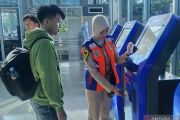 Pemudik pejalan kaki di Bakauheni ramai