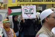 Aksi bela Palestina di Lampung