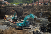 Normalisasi sungai pasca banjir bandang di Tanah Datar