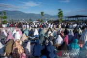 Shalat Idul Adha di Taman Huntap Talise Palu