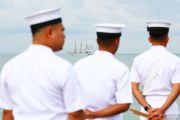 KRI Dewaruci dan Laskar Rempah tiba di Malaka