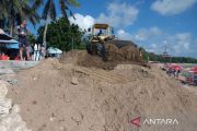 Kuta Beach renovation after abrasion