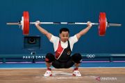 Weightlifter Eko Yuli Irawan at the 2024 Paris Olympics