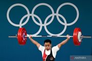 Weightlifter Eko Yuli Irawan at the 2024 Paris Olympics