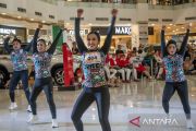 Kompetisi senam aerobik di Palu