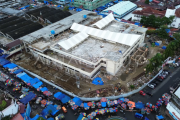 Progres pembangunan Pasar Raya Padang