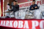 Rilis kasus pembuatan narkotika jenis sintesis cair