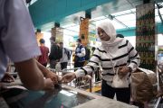 Arus mudik di Stasiun Kertapati Palembang