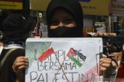 Aksi damai Lampung bersama Palestina