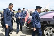 FOTO - Prabowo Subianto tiba di Brunei Darussalam
