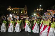 A performance of 300 kebaya-wearing dancers in Semarang's Old Town