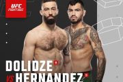 Hernandez lawan Dolidze di UFC APEX, perjuangan dekati perebutan gelar