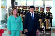 Presiden Peru Dina Boluarte tiba di Indonesia untuk temui Prabowo