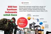 800 ton bantuan Indonesia untuk Gaza