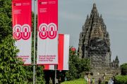 Candi Borobudur hingga Ratu Boko dan TMII semarak dengan Merah Putih