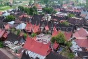 Upacara bendera HUT ke-80 RI di Kawasan Saribu Rumah Gadang