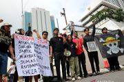 Aksi solidaritas aktivis Malaysia