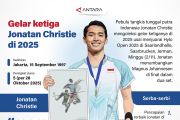 Gelar ketiga Jonatan Christie di 2025