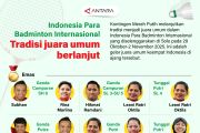 Indonesia Para Badminton Internasional: Tradisi juara umum berlanjut